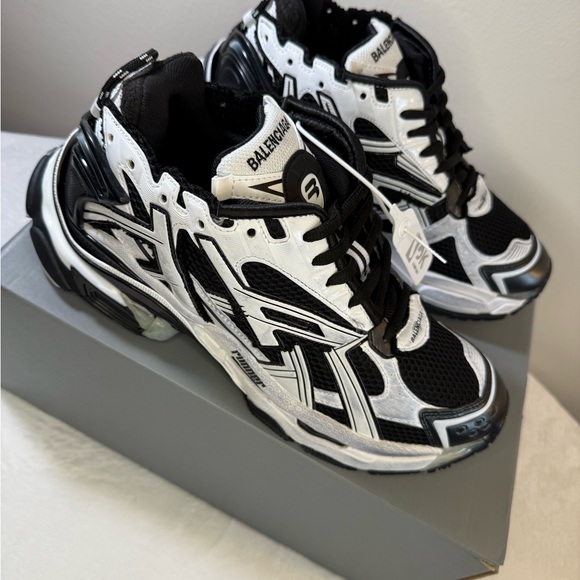 Balenciaga Other - Balenciaga white and black sneakers size 11